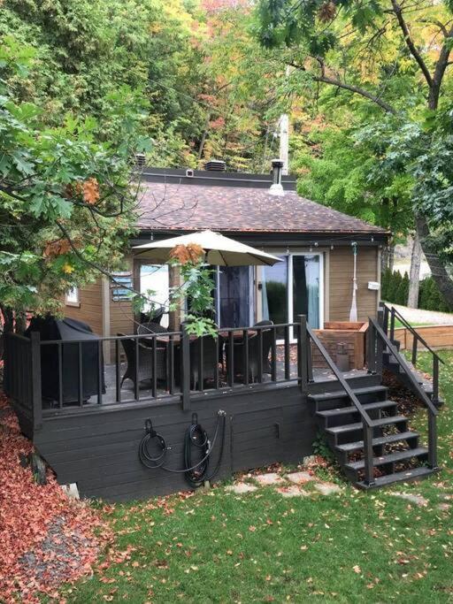 Om Chalet 2 Avec Spa Et Foyer Borde Du Fleuve St-Pierre-de-l'Île-d'Orléans المظهر الخارجي الصورة